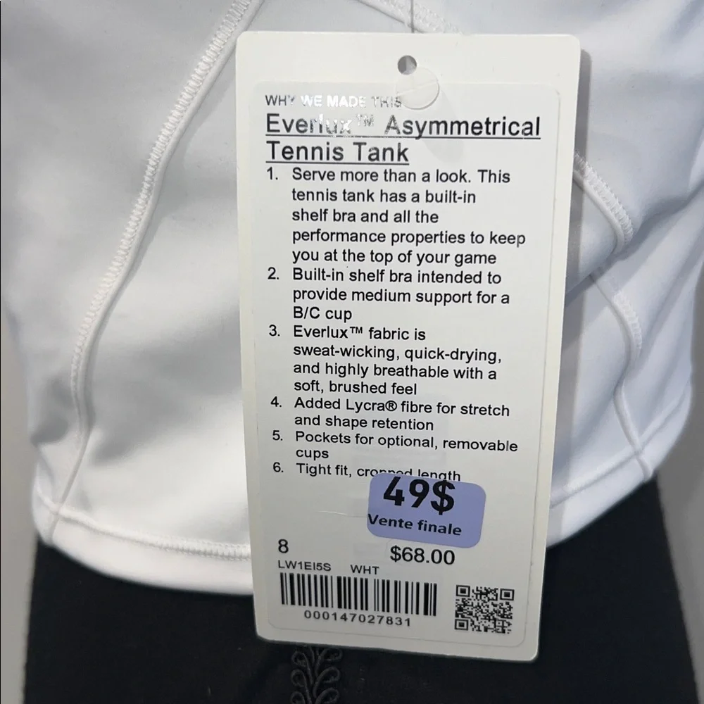 Lululemon Asymmetrical Tennis Tank - Picture 4 of 4